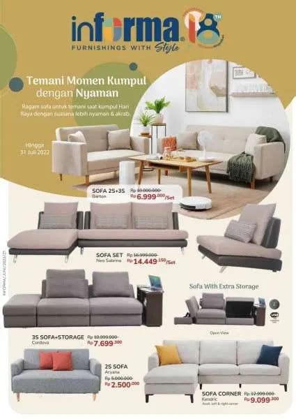 Harga Sofa Informa Terbaru Home Alqu