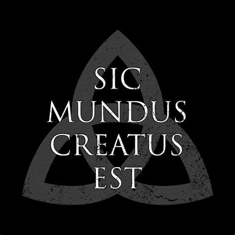 Sic Mundus Creatus Est Dark - Dark - Phone Case | TeePublic