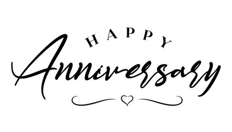 Premium Vector Happy Anniversary Hand Drawn Lettering Vector Illustration