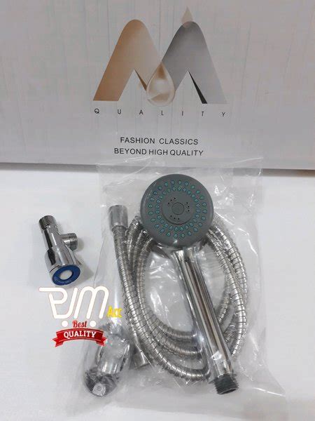 Jual Kran Shower Kamar Mandi Stop Kran Bulat Handshower Set System