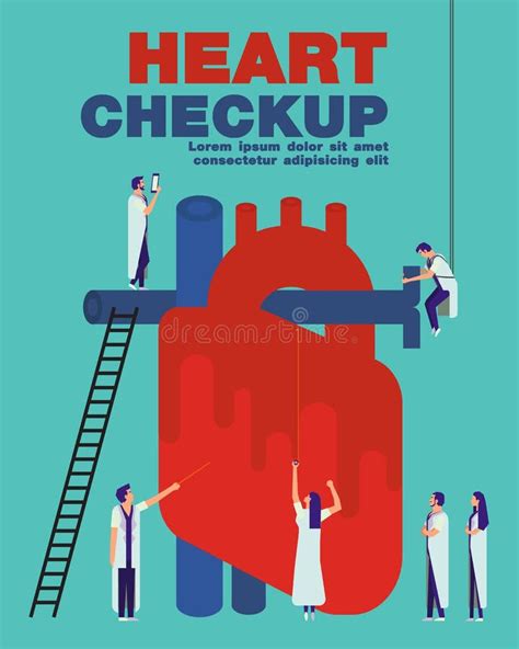 Heart Checkup Stock Vector Illustration Of Cardiac Health 19316676