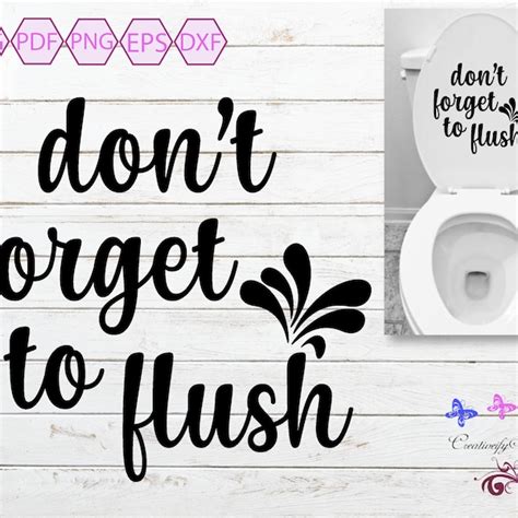 Dont Flush Toilet Paper Etsy