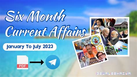 6 Month Full Current Affairs Jan To July Half Yearly Current Affairs