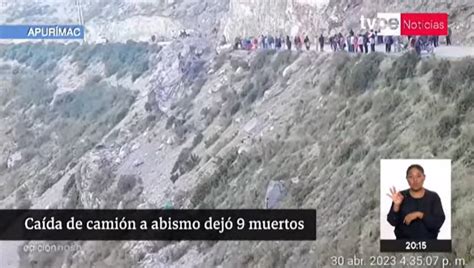 Apurímac camión cae a abismo y deja nueve muertos y 20 heridos TVPerú