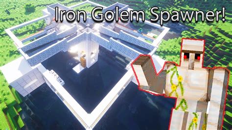 How To Make The BEST Iron Golem Spawner In Minecraft YouTube