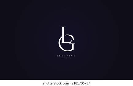 Alphabet Letters Initials Monogram Logo Gl Stock Vector Royalty Free