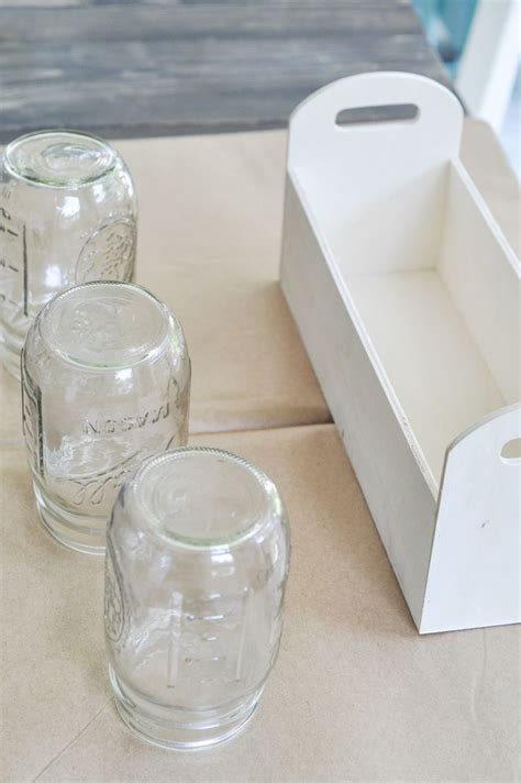 DIY Mason Jar Utensil Caddy Tutorial Crafts Unleashed Mason Jar Diy