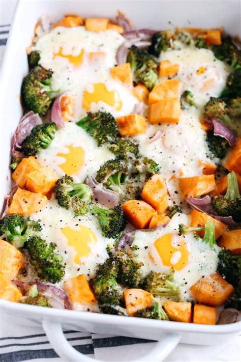 Baked Egg And Roasted Veggie Casserole Eat Yourself Skinny