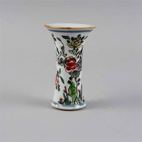 Jarrón 1 Famille verte Porcelana Gu form beaker Catawiki