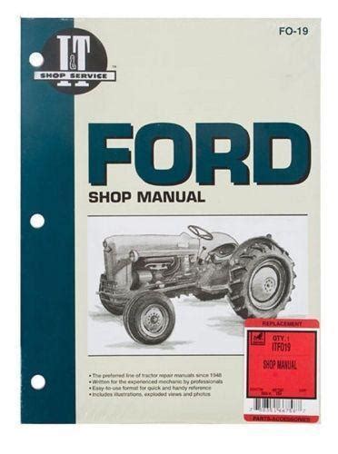 Shop Manual Ford Naa Jubilee Tractor Agcon Supply