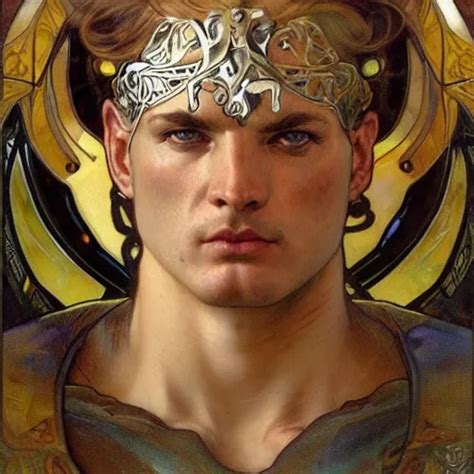 Krea Realistic Detailed Face Portrait Of Ares The Greek God Of War By