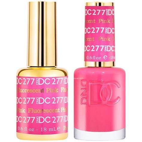 Dnd Dc Duo Gel Nail Polish Set Fluorescent Pink X Ml