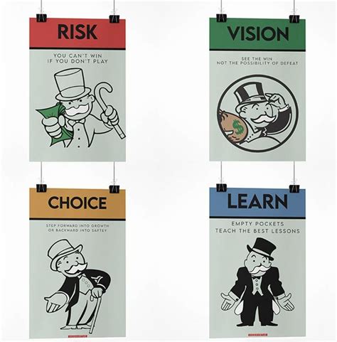 Monopoly Poster Design Bundle / Monopoly Art / Extra Large Art 24x36 ...