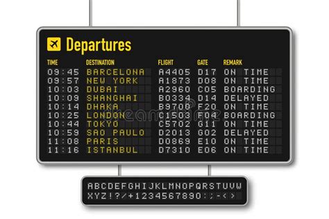 Departure and Arrival Board, Airline Scoreboard with Digital Led ...