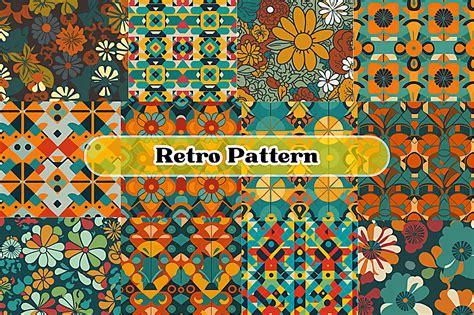 Funky Patterns Unleashed: Retro Design Graphic by eifelArt Studio ...