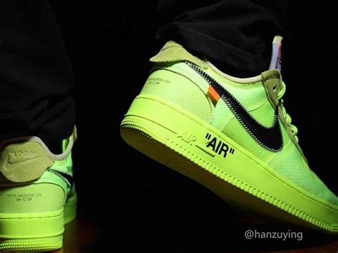 La Off White x Nike Air Force 1 Volt se précise Sneaker Style