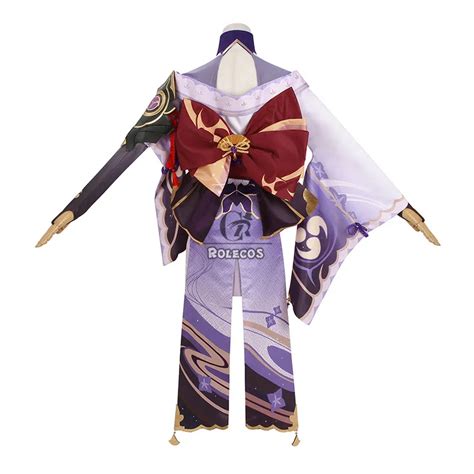 Rolecos Game Genshin Impact Raiden Shogun Cosplay Costume Baal Raiden Shogun Cosplay Costume