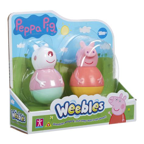 Compre Peppa Pig Pack 2 Weebles De 8cm Peppa E Susie Aqui Na