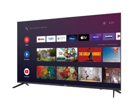 Impecca 55-Inch 4K SMART TV, Remote Control w/ Google Assistant Voice ...