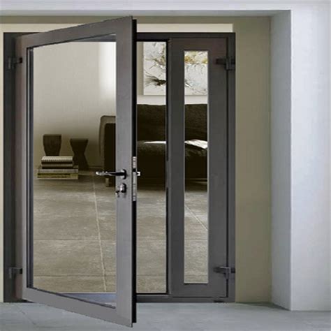 Aluminum Hinged Glass Door For Home Thickness Mm Glass Thickness