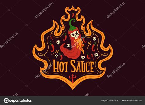 Labels For Hot Sauce Bottles Vector Stock Vector Image By Yeroma