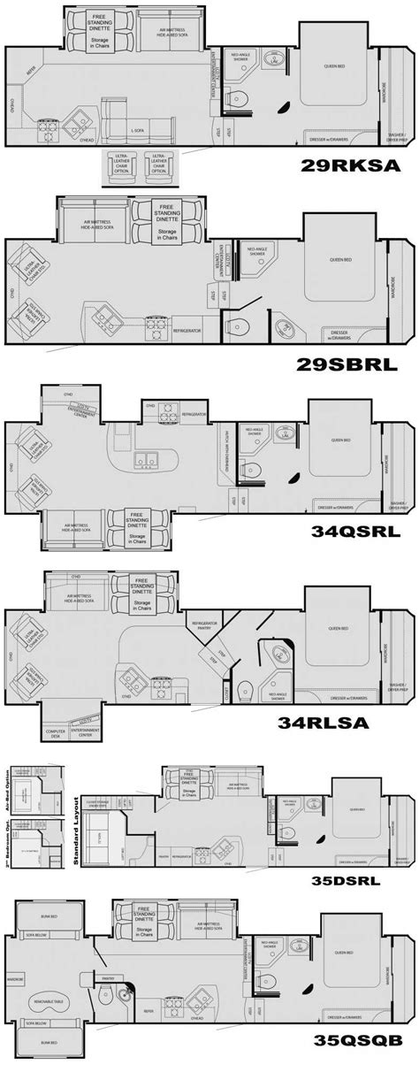 Heartland Elkridge Fifth Wheel Floorplans Large Picture