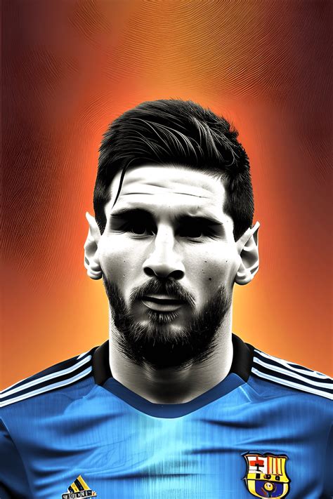 3D Art Of Lionel Messi With Argentinian Flag Creative Fabrica