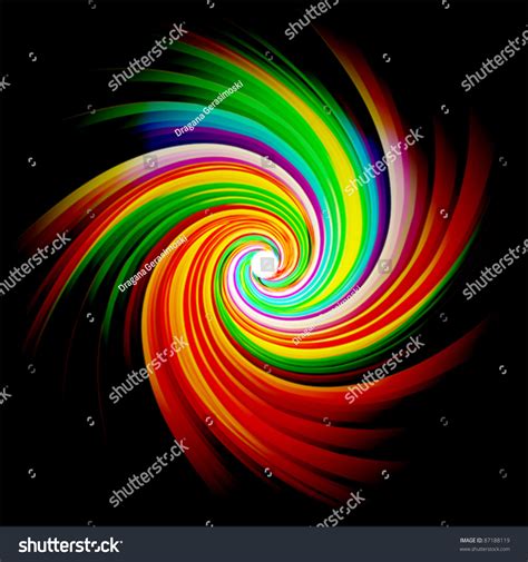 Colorful Swirl Background Vector Stock Vector (Royalty Free) 87188119 ...