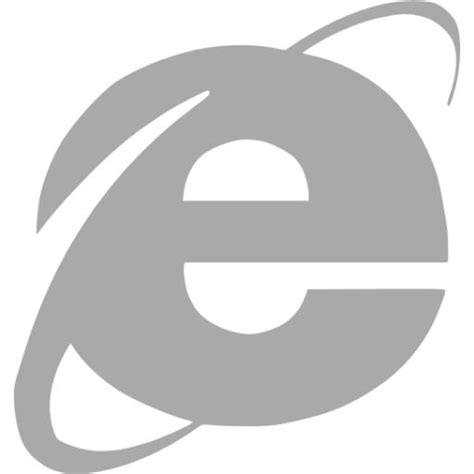 Dark Gray Internet Explorer Icon Free Dark Gray Browser Icons