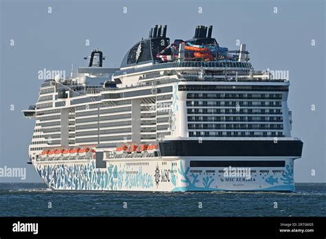 MSC EURIBIA Aus Dem Hafen Von Kiel Stockfotografie Alamy