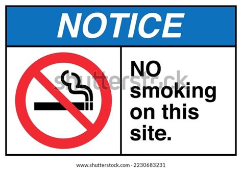 Safety Notice Sign Label Marking Ansi Stock Vector Royalty Free