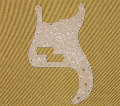 Genuine Fender Pickguard Precision Bass Aged White Pearl