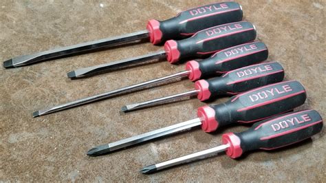 Harbor Freight Doyle Heavy Duty Screwdriver Set Review YouTube