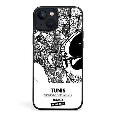 Funda Túnez Túnez Mapa de la ciudad Woopcase