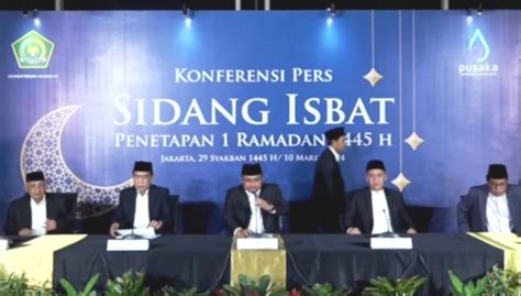 Pemerintah Tetapkan 1 Ramadan 1445 H Jatuh Pada 12 Maret 2024