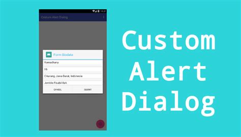 Membuat Custom Alert Dialog Di Android Studio CODEPOLITAN