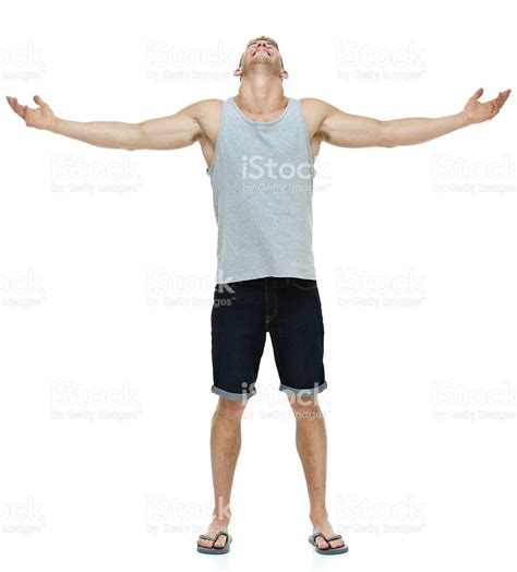 Man Looking Up With His Arms Out Man Looking Up Pose Reference