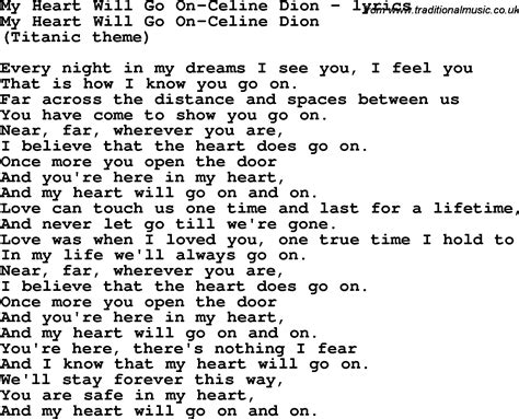 Celine Dion Lyrics And Chords I Feel You