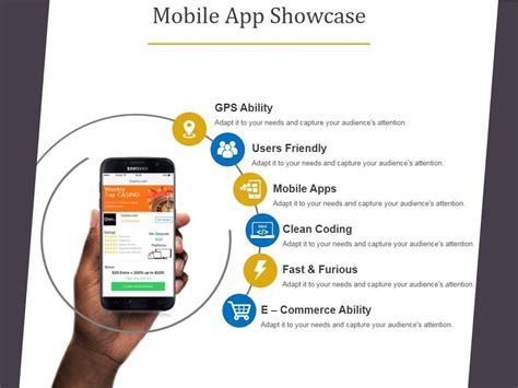 Mobile App Showcase Template 1 Ppt Powerpoint Presentation Model Example