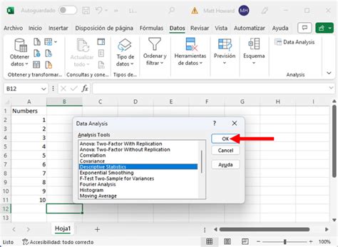 Estad Stica Descriptiva En Excel Dr Matt C Howard