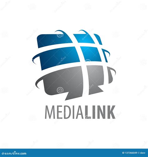 Abstract Media Link Logo Concept Design Symbol Graphic Template