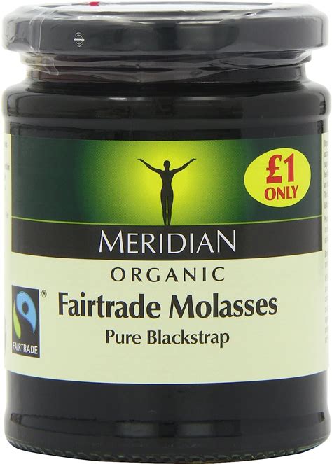 Meridian Organic Pure Blackstrap Molasses 350 G Pack Of 6 Uk Grocery