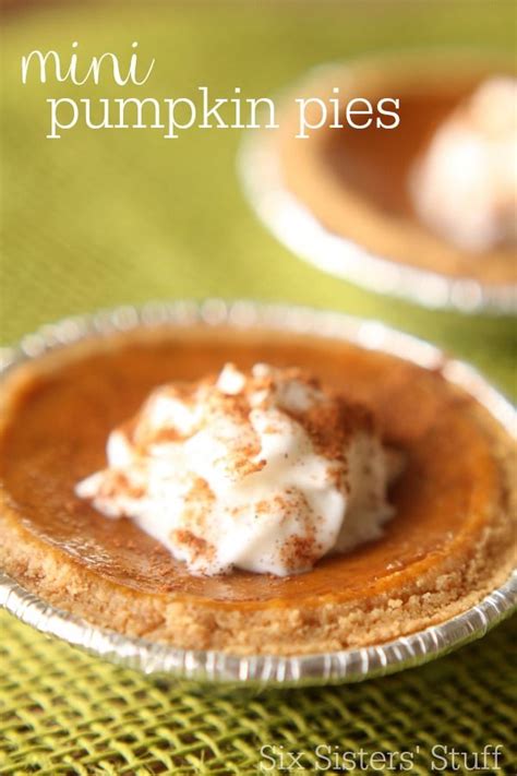 Mini Pumpkin Pies Recipe Mini Pumpkin Pies Pumpkin Pie Pumpkin