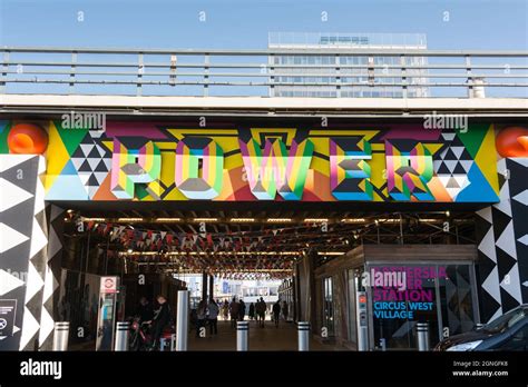 The New Colorful Power Entrance To Circus West Village At Battersea