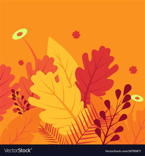 Abstract colorful autumn or fall background Vector Image