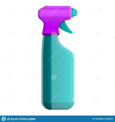 Icono De Limpieza De La Botella Del Espray Estilo De La Historieta