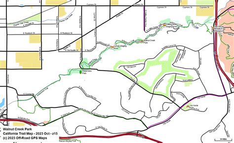 Walnut Creek Park - California Trail Map