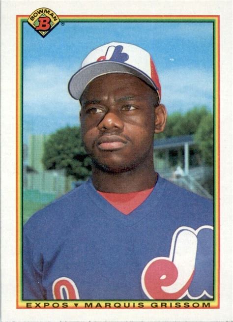 Bowman Marquis Grissom Rookie Montreal Expos Ebay