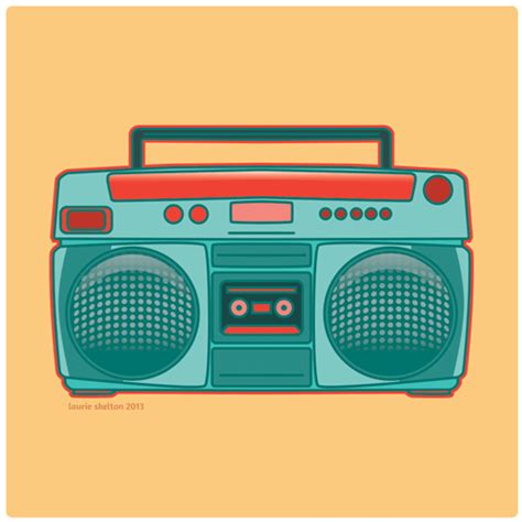 80s Boombox Drawing Woodslima