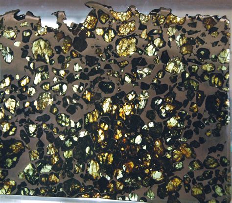 pallasite esquel meteorite  pallasite cut polished flickr